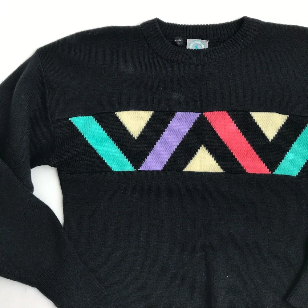Mountain Goat Skiwear Vintage Wool Sweater by White Stag M - Picture 4 of 9